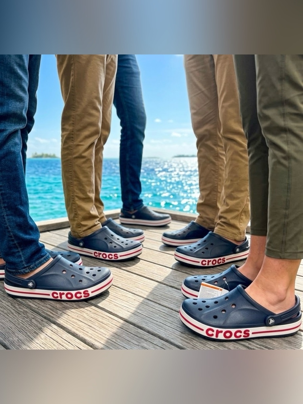 Crocs Bayaband Clog Navy Pepper Mens 10 Womens 12 New in Box Unisex Designer